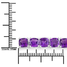 Load image into Gallery viewer, 6.05 Carat Genuine Amethyst .925 Sterling Silver Bracelet