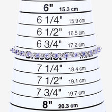 Load image into Gallery viewer, 0.91 Carat Genuine Tanzanite .925 Sterling Silver Bracelet