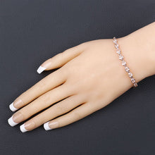 Load image into Gallery viewer, 1.35 Carat Genuine Morganite .925 Sterling Silver Bracelet