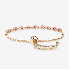 将图片加载到图库查看器,2.01 Carat Genuine Ruby and White Diamond .925 Sterling Silver Bracelet