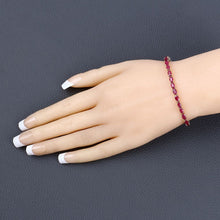 Load image into Gallery viewer, 9.18 Carat Genuine Ruby 10K Yellow Gold Bracelet