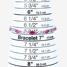Load image into Gallery viewer, 5.00 Carat Genuine Ruby 10K White Gold Bracelet