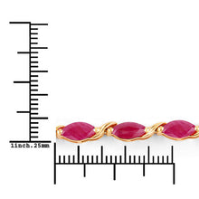 Load image into Gallery viewer, 8.00 Carat Genuine Ruby 10K Yellow Gold Bracelet