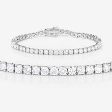 Load image into Gallery viewer, 7.00 Carat Lab Grown Diamond 14K White Gold Bracelet