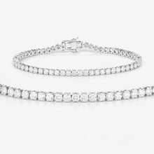 Load image into Gallery viewer, 5.10 Carat Lab Grown Diamond 14K White Gold Bracelet