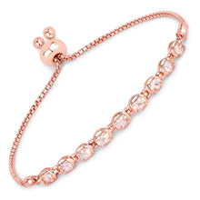 Load image into Gallery viewer, 1.35 Carat Genuine Morganite .925 Sterling Silver Bracelet