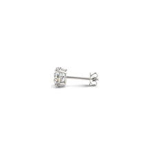 Load image into Gallery viewer, 1 cttw Certified IGI Lab Grown Round Diamond Stud Earrings 14k White Gold (G/VS2)