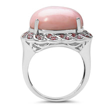 Load image into Gallery viewer, 14.59 Carat Genuine Opal & Tourmaline .925 Sterling Silver Ring