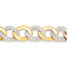 Load image into Gallery viewer, 0.70 Carat Genuine White Diamond .925 Sterling Silver Bracelet