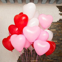 Load image into Gallery viewer, Modern 100Pc Red Pink Balloons 10Inch Love Heart Latex Balloons For Wedding Party and Celebration Helium Balloon Valentines Day Birthday Party Inflatable Balloons