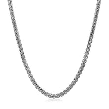 Load image into Gallery viewer, 14k White Gold Solid Round Box Chain (2.50 mm)