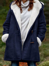 Load image into Gallery viewer, Full Size Pocketed Long Sleeve Hooded Toggle Jacket – Stylish & Functional Outerwear for Women