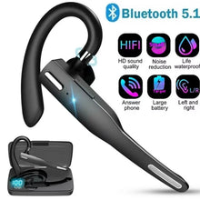 将图片加载到图库查看器,Comfortable Bluetooth Earpiece Wireless Earphone Bluetooth 5.0 Handsfree Earpiece Noise Cancelling HiFi Headset With Dual HD Mic For All Smart Phones Ear Wireless Bluetooth Sport Lightweight Headphones With Case Standby Time For Business Workout Driving
