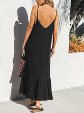 Load image into Gallery viewer, V-Neck Ruffled Hem Midi Dress Stylish And Comfortable Dress For Women