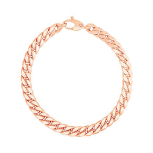 将图片加载到图库查看器,14K Rose Gold Cuban Link Bracelet