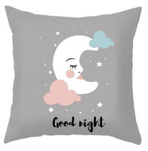 Load image into Gallery viewer, Baby Cushion Whale Print Kids Decoration Cute Rabbit Bear Eyelashes Love Decorative Bunny Pillow Case Cute Animal Little White Rabbits Pillows For Home 45x45CM