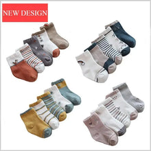 将图片加载到图库查看器,Baby Girls Cotton Cartoon Autumn Socks For Newborn Toddler Unique Style Soft Material Cute Colors