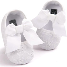 将图片加载到图库查看器,Baby Girls Princess Bowknot Soft Sole Cloth Crib Shoes Sneaker