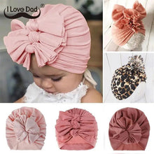 Load image into Gallery viewer, Baby Hat For Kids Bows Baby Girl Boy Bonnet Beanie Cap Toddlers Girls Hat Children
