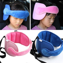 Load image into Gallery viewer, Baby Kids Adjustable Safety Car Seat pillow Head Support Fixed Soft Sleeping Pillows Neck Protection Headrest Sleep Positioners Child Head Support for Car Seats Safe Comfortable Head & Neck Pillow Support Solution for Front Facing Car Seats