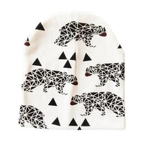 Load image into Gallery viewer, Baby Knit Cotton Cartoon Printed Baby Caps For Boys And Girls For Autumn And Winter Soft And Warm Cap