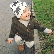 Load image into Gallery viewer, Baby Knit Cotton Cartoon Printed Baby Caps For Boys And Girls For Autumn And Winter Soft And Warm Cap