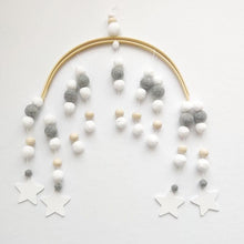 将图片加载到图库查看器,Baby Nordic Wooden Beads Wind Chimes with Wool Balls Nursery Mobile Crib Bed Bell Baby Bedroom Ceiling Wooden Beads Wind Chime Hanging Newborn Baby Bed Hanging Wind-bell Crib Tent Kids Room Decorations Ornaments
