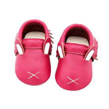 Load image into Gallery viewer, Baby Shoes Leather Newborn Booties For Babies Baby Infant Toddler Moccasins Shoes