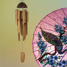 Load image into Gallery viewer, Bamboo Wind Chimes Handmade Hanging Big Bell Soothing Melodic Tones Indoor Outdoor Wall Hanging Wind Chimes Great As A Gift For Balcony Home Yard Garden Decorations For Mom