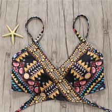 将图片加载到图库查看器,Bandage Bikini String Strappy Swim Wear Bathing Suit Swimsuit Beachwear Swimwear Women Bikini Women's Halter Bandage Bikini Strappy Bottom Two Piece Swimsuits