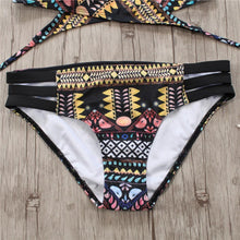 将图片加载到图库查看器,Bandage Bikini String Strappy Swim Wear Bathing Suit Swimsuit Beachwear Swimwear Women Bikini Women's Halter Bandage Bikini Strappy Bottom Two Piece Swimsuits