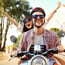 Load image into Gallery viewer, Baseball Cap Anti-UV Cycling Motorcycle Hat Leather Helmet