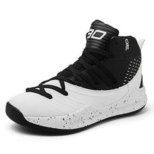 将图片加载到图库查看器,Basketball Black White Ankle Boots Mens Shoes Cushioning White Training Breathable Outdoor High Quality Sports Mens Sneakers Non Slip Outdoor Sneakers Cushioning Workout Sport Design