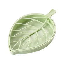 Load image into Gallery viewer, Bathroom Accessories Dish Plate Case Home Shower Leaf Shape Holder Container Soap Box Plastic Soap Box Dispenser Soap Rack Soap Dishes Leaf-Shaped Shower Soap Bar Holder With Draining Tray Fashionable Soap Dishes For Shower Kitchen