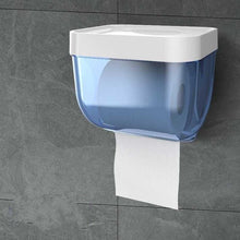 将图片加载到图库查看器,Bathroom Toilet Paper Holder Punch-free Waterproof Storage Box Toilet Paper Storage Rack Paper Towel Kitchen Storage Accessories Waterproof Toilet Paper Holder Wall Mounted Punch Free Paper Dispenser Transparent Storage Box Bathroom Kitchen Supply