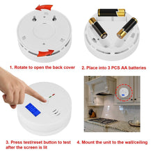 Load image into Gallery viewer, Battery Operated Carbon Monoxide Sensor Alarm