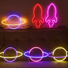 Load image into Gallery viewer, Battery USB LED Neon Light Wall Signs Night Home Decor