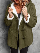 Load image into Gallery viewer, Full Size Pocketed Long Sleeve Hooded Toggle Jacket – Stylish & Functional Outerwear for Women