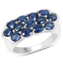 Load image into Gallery viewer, 2.60 Carat Genuine Blue Sapphire .925 Sterling Silver Ring