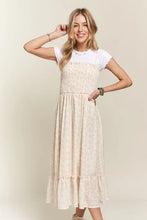 Load image into Gallery viewer, New Summer Smocked Floral Ruffled Hem Cami Dress β Feminine, Charming, Playful, Perfect for Warm Weather and Casual Outings