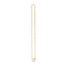 Load image into Gallery viewer, 14k Yellow Gold Heart Element Paperclip Necklace