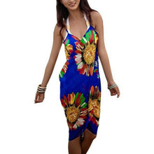 Load image into Gallery viewer, Beach Cover Ups Stripe Bikini Cover Up For Women With Tassel Summer Beach Dress Women Summer Casual Swing T Shirt Dresses Beach Cover Up Loose Dress Ladies Swimsuit Plus Size Beachwear