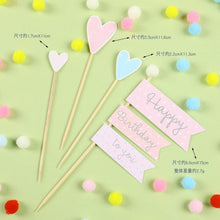 Load image into Gallery viewer, Bear Candle Birthday Cake Props Topper Card Cute Fantasy Cup Dessert Smiley Love Bear Table Dress Up Cake Props Party Cake Decor Supplies Toppers Birthday Cupcake Topper Various Cake Decorations for Birthday Party Photo Prop