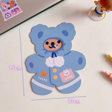 Load image into Gallery viewer, Bear Candle Birthday Cake Props Topper Card Cute Fantasy Cup Dessert Smiley Love Bear Table Dress Up Cake Props Party Cake Decor Supplies Toppers Birthday Cupcake Topper Various Cake Decorations for Birthday Party Photo Prop