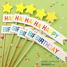 Load image into Gallery viewer, Bear Candle Birthday Cake Props Topper Card Cute Fantasy Cup Dessert Smiley Love Bear Table Dress Up Cake Props Party Cake Decor Supplies Toppers Birthday Cupcake Topper Various Cake Decorations for Birthday Party Photo Prop