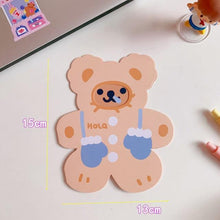 Load image into Gallery viewer, Bear Candle Birthday Cake Props Topper Card Cute Fantasy Cup Dessert Smiley Love Bear Table Dress Up Cake Props Party Cake Decor Supplies Toppers Birthday Cupcake Topper Various Cake Decorations for Birthday Party Photo Prop