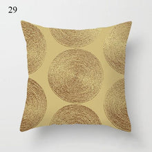 Load image into Gallery viewer, Beautiful Gold Print Pillow Cover Home Cotton Modern Decorative Pillowcase Gold Cushion Cases Decorative Cushions For Sofa Seat Covers Pillow Case
