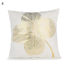 Load image into Gallery viewer, Beautiful Gold Print Pillow Cover Home Cotton Modern Decorative Pillowcase Gold Cushion Cases Decorative Cushions For Sofa Seat Covers Pillow Case