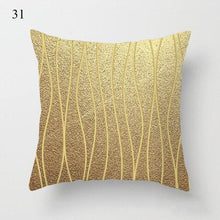 Load image into Gallery viewer, Beautiful Gold Print Pillow Cover Home Cotton Modern Decorative Pillowcase Gold Cushion Cases Decorative Cushions For Sofa Seat Covers Pillow Case