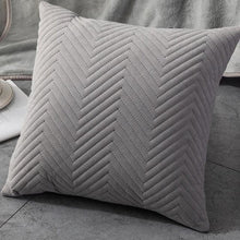 将图片加载到图库查看器,Beautiful Quilted Pillowcase Throw Pillow Covers Home Decor Velvet Square Throw Pillow Covers Decoration Pillow Cushion Sofa Living Room Simple Decorative Cushion Cover 45x45CM